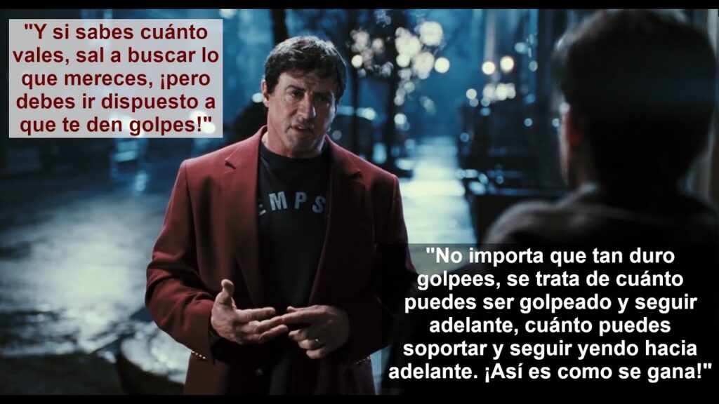 El gran discurso que da Rocky a su hijo antes de la última pelea